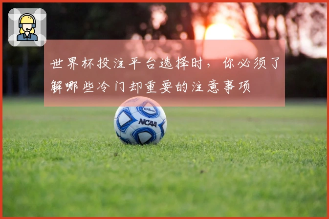 世界杯投注平台选择时，你必须了解哪些冷门却重要的注意事项