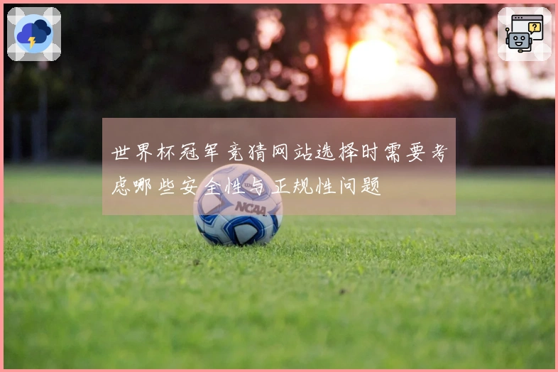 世界杯冠军竞猜网站选择时需要考虑哪些安全性与正规性问题