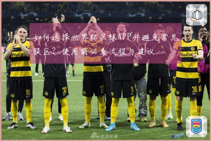 如何选择世界杯买球APP并避免常见误区？使用前必看流程与建议