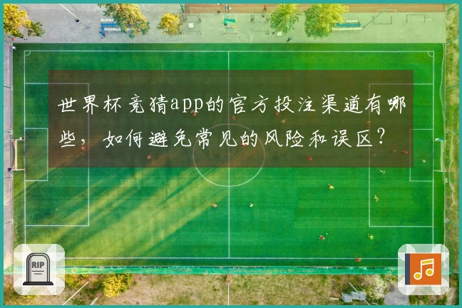 世界杯竞猜app的官方投注渠道有哪些，如何避免常见的风险和误区？